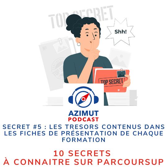 SECRET #5 : les trésors contenus dans les fiches de présentation de chaque formation : 10 secrets à connaître sur PARCOURSUP